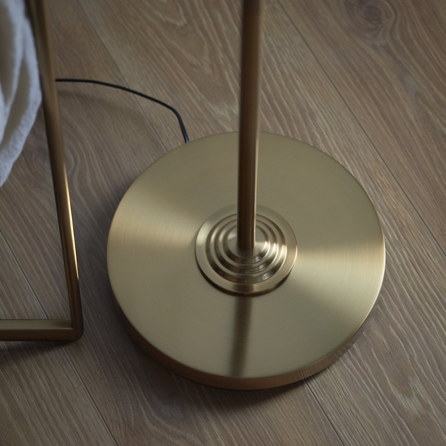 Highclere 1 Light Floor Lamp - Vintage Brass