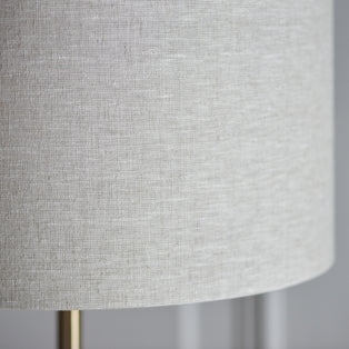 Highclere 1 Light Floor Lamp - Vintage Brass