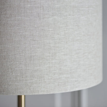 Highclere 1 Light Floor Lamp - Vintage Brass