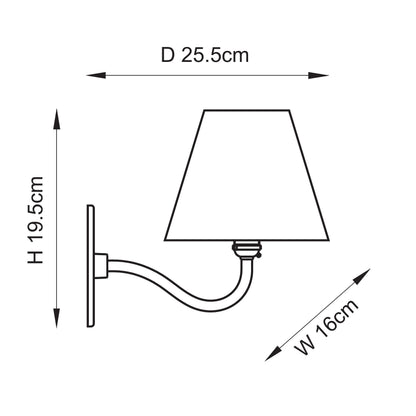 Anvil Curve Antique Brass Wall Light with Green Leaf Shade