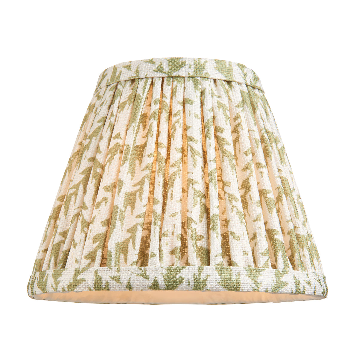 Anvil Angle Antique Brass Wall Light with Green Leaf Shade