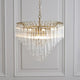 Toulouse 12 Light Gold & Glass Pendant Ceiling Light