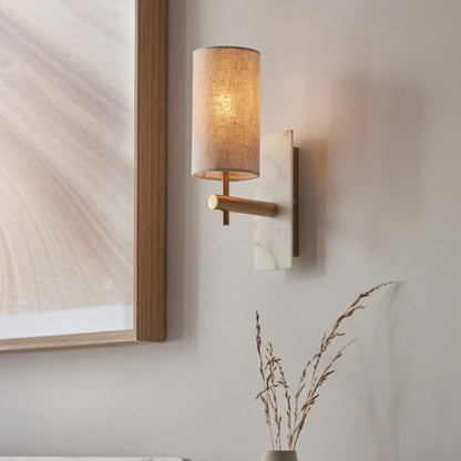 Castello Tall Antique Brass Wall Light