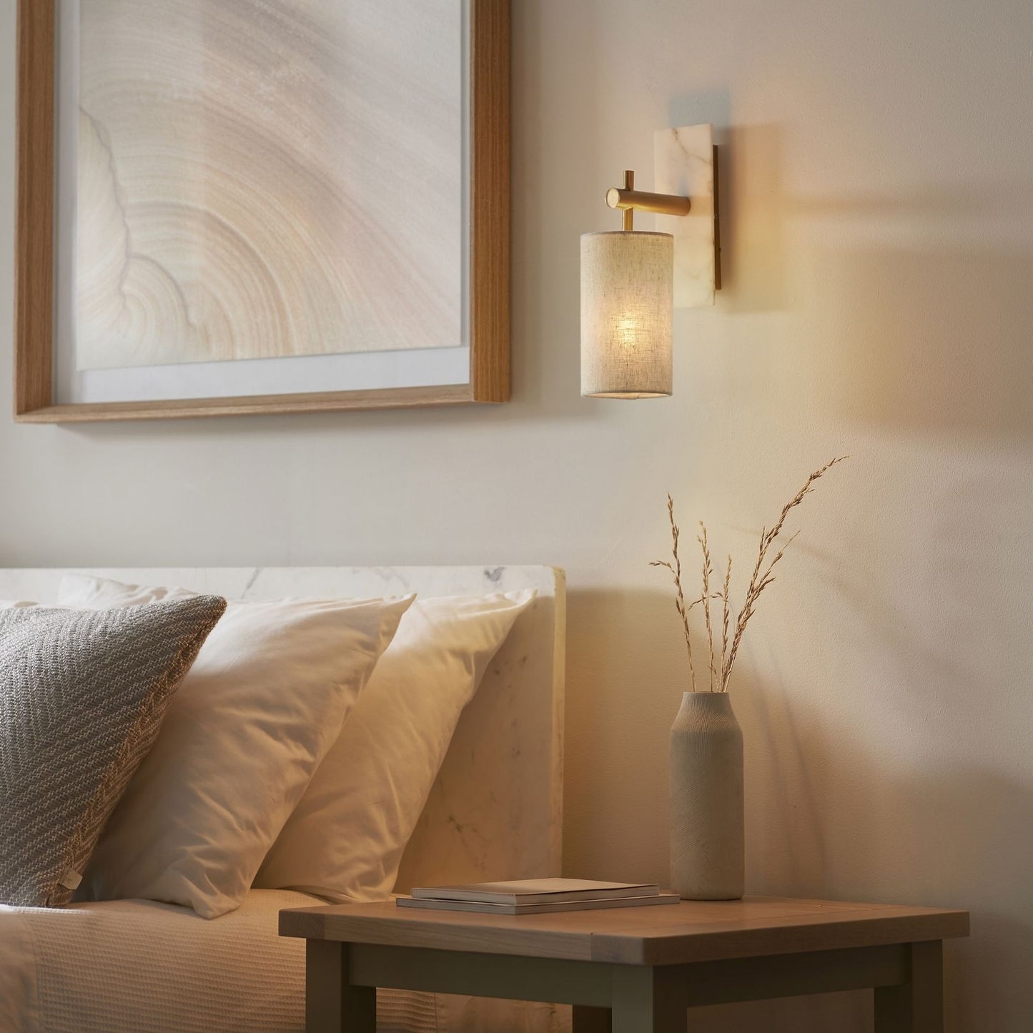Castello Tall Antique Brass Wall Light