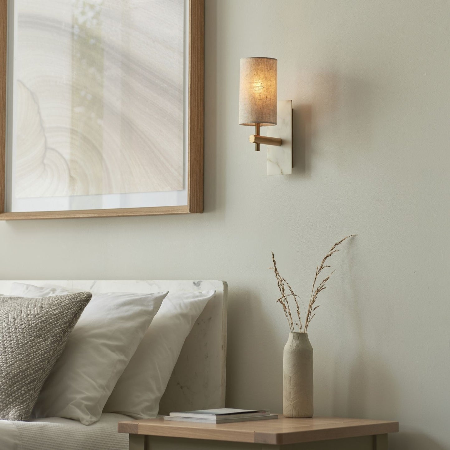 Castello Tall Antique Brass Wall Light