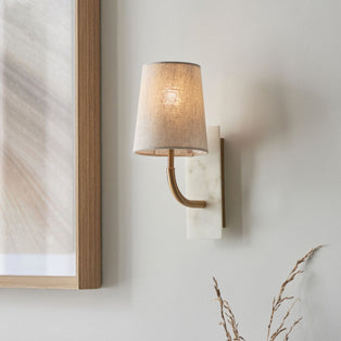 Castello Curved Antique Brass Wall Light