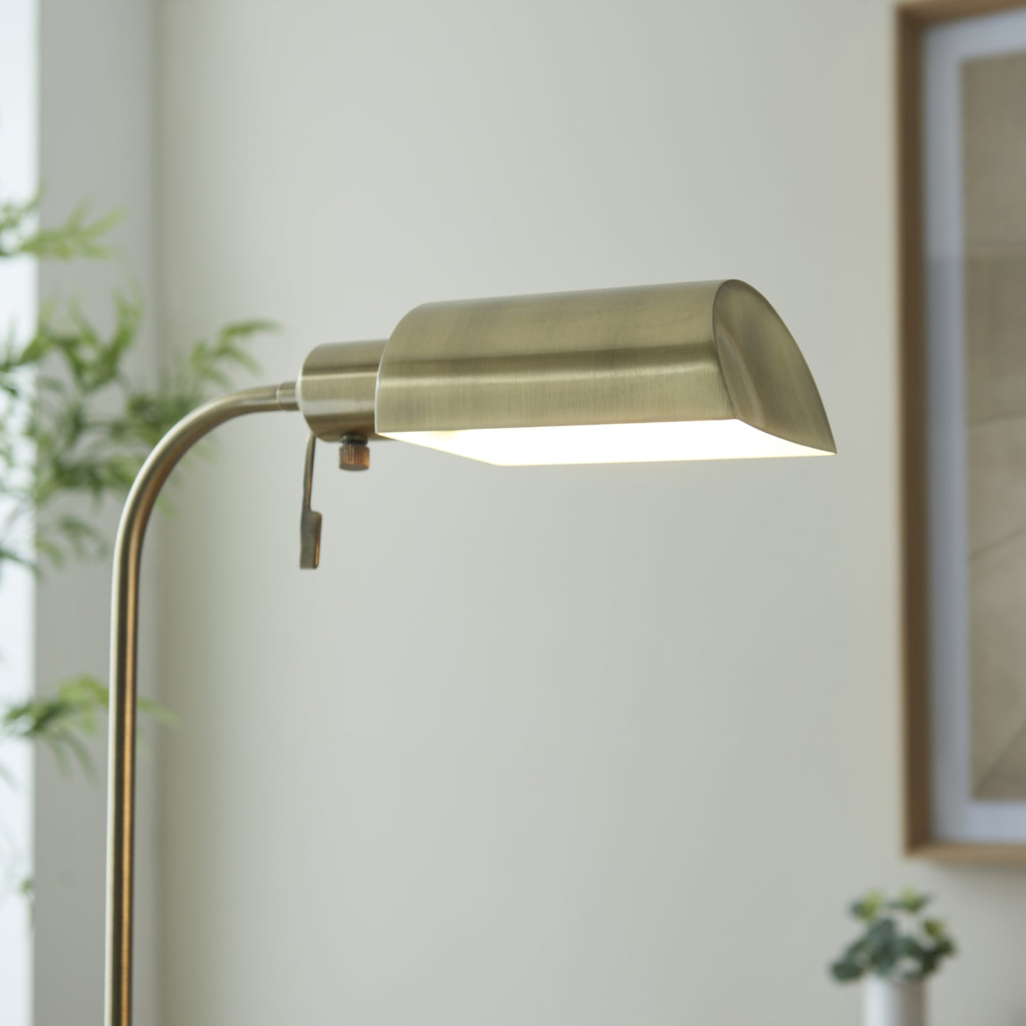 Pharmacy Reader Floor Lamp Antique Brass