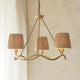 Wriggle 3 Light Brass Pendant Ceiling Light