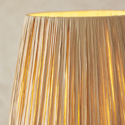 Wriggle Floor Lamp Black Raffia