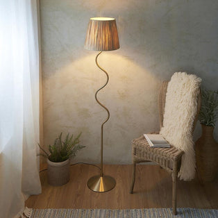 Wriggle Brass Floor Lamp