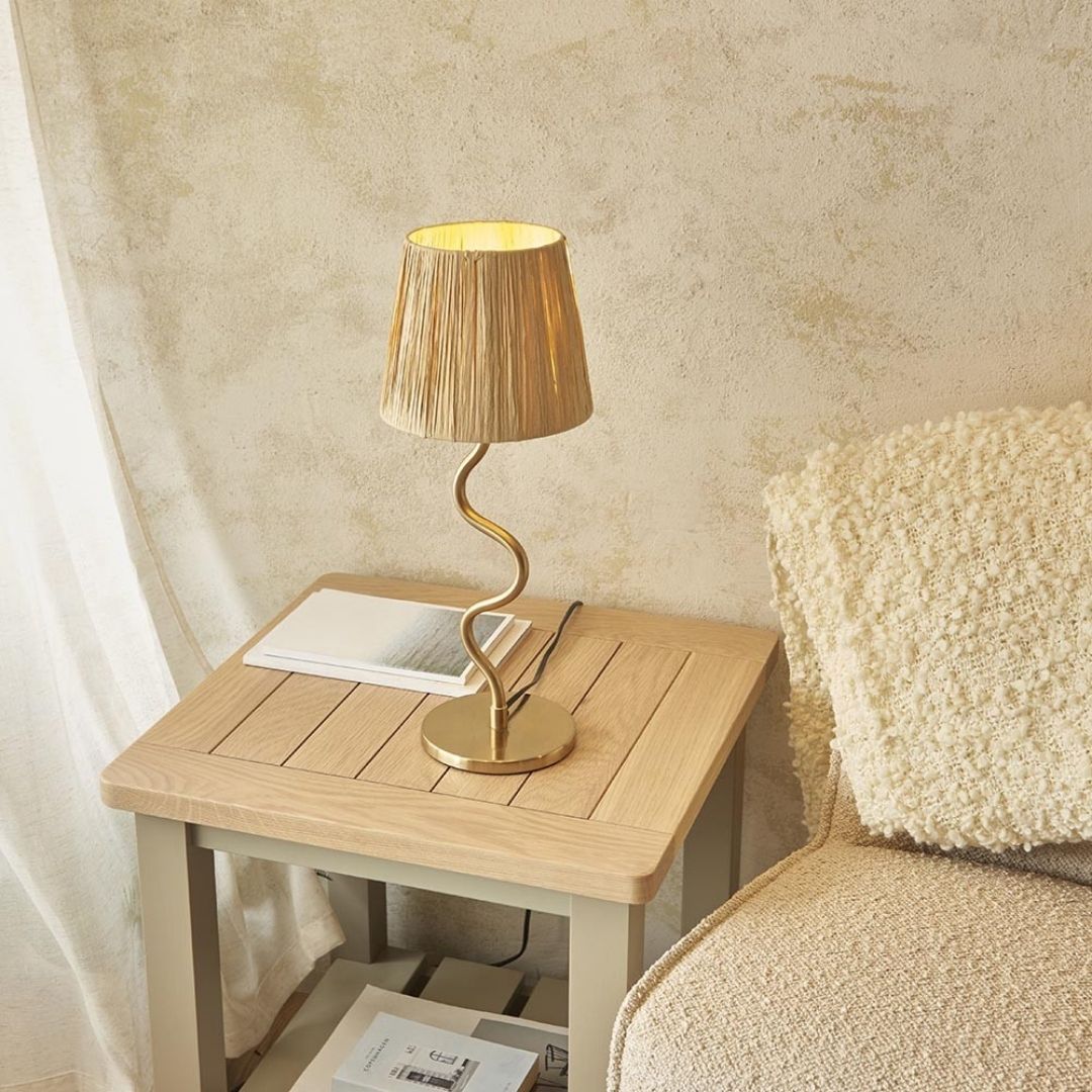 Wriggle Brass Table Lamp