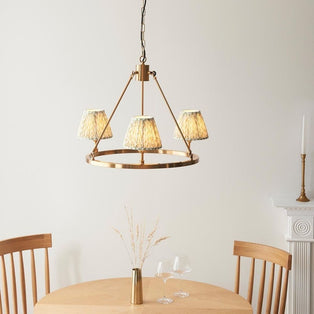 Chester & Leaf 3 Light Brass Pendant Ceiling Light
