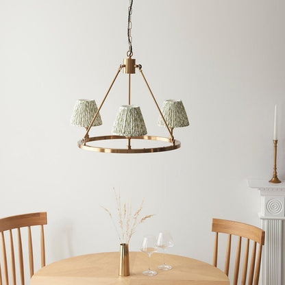 Chester & Leaf 3 Light Brass Pendant Ceiling Light