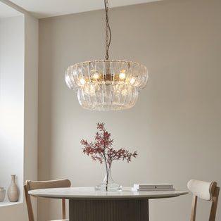 Montrose 6 Light Pendant Brushed Aged Brass