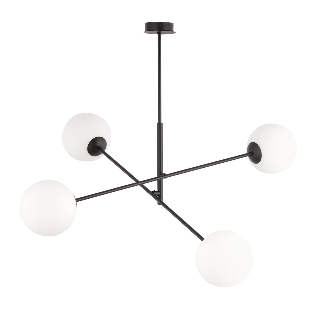 Linear 4 Light Pendant Black & White
