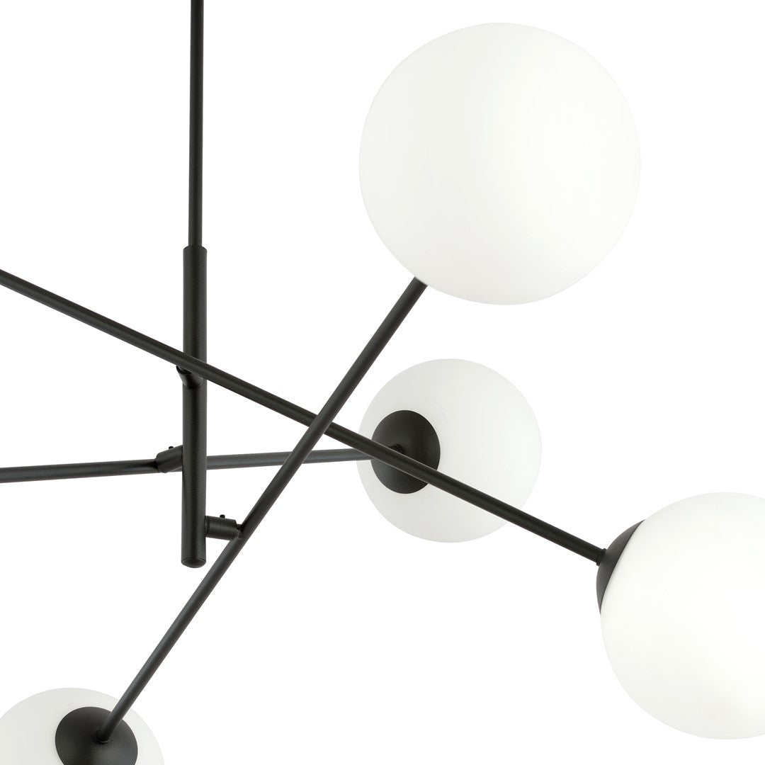 Linear 6 Light Pendant Black & White