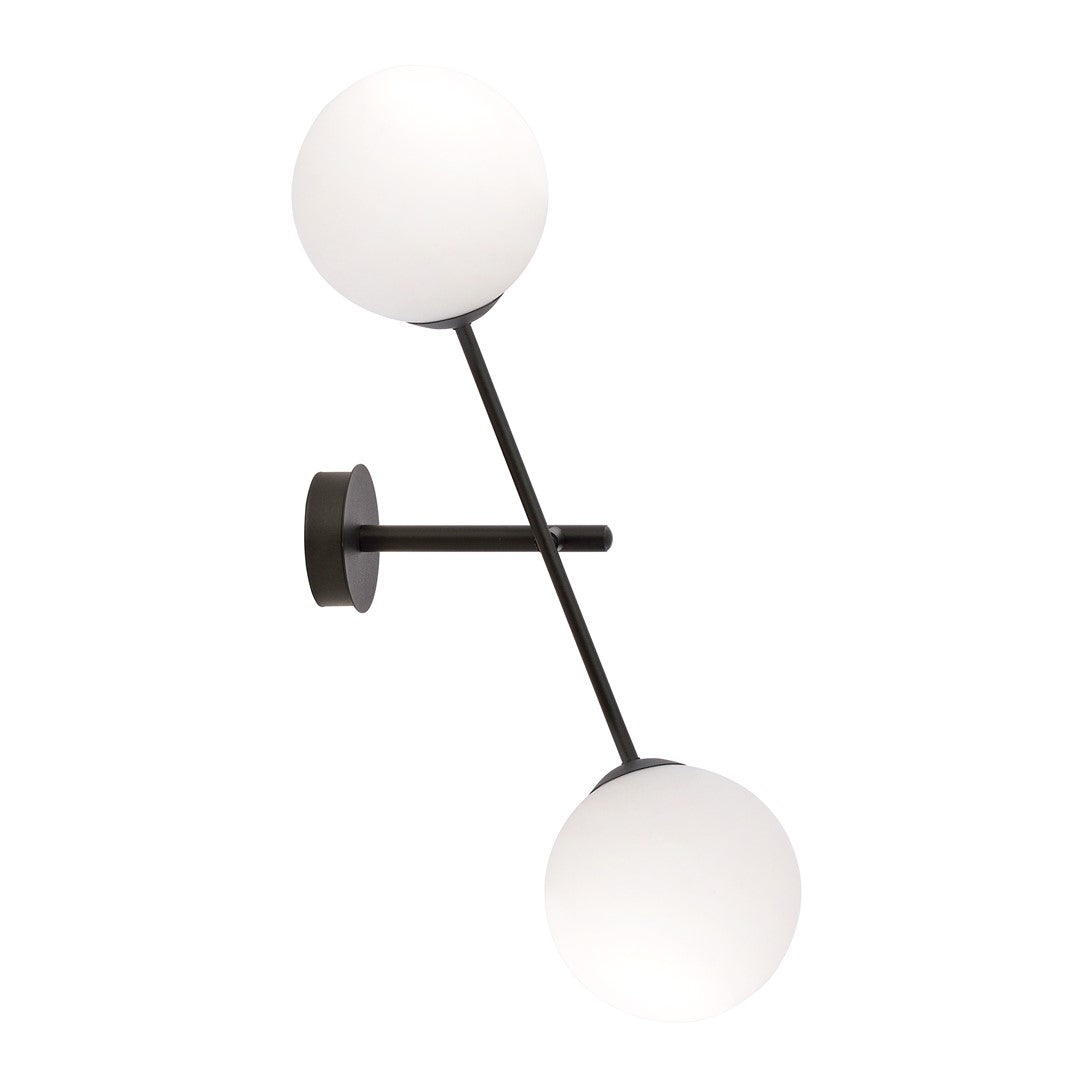 Linear 2 Light Wall Light Black & White