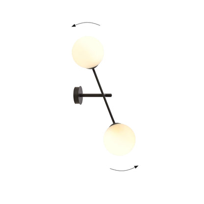 Linear 2 Light Wall Light Black & White