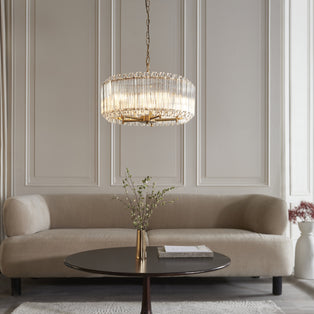 Valentina 5 Light Pendant Brushed Aged Brass
