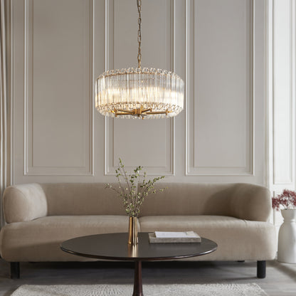 Valentina 5 Light Pendant Brushed Aged Brass