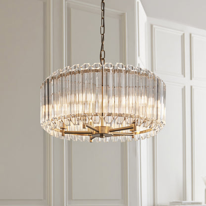 Valentina 5 Light Pendant Brushed Aged Brass