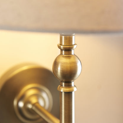 Lille Wall Light Antique Brass