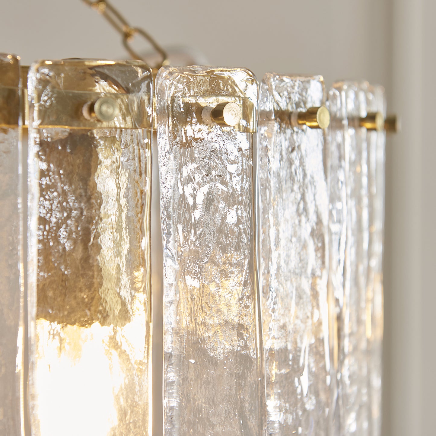 Karine 3 Light Pendant Brushed Aged Brass