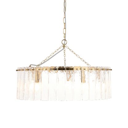 Karine 5 Light Pendant Brushed Aged Brass