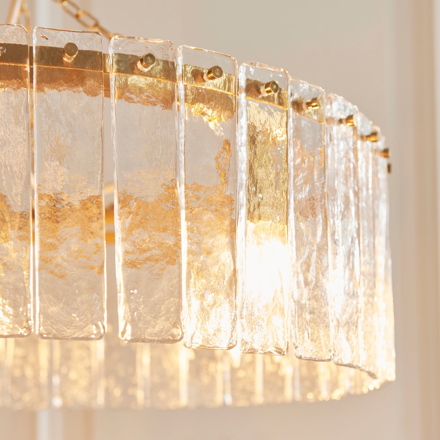 Karine 5 Light Pendant Brushed Aged Brass