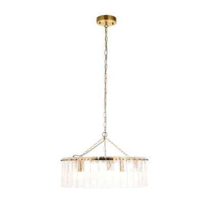 Karine 5 Light Pendant Brushed Aged Brass