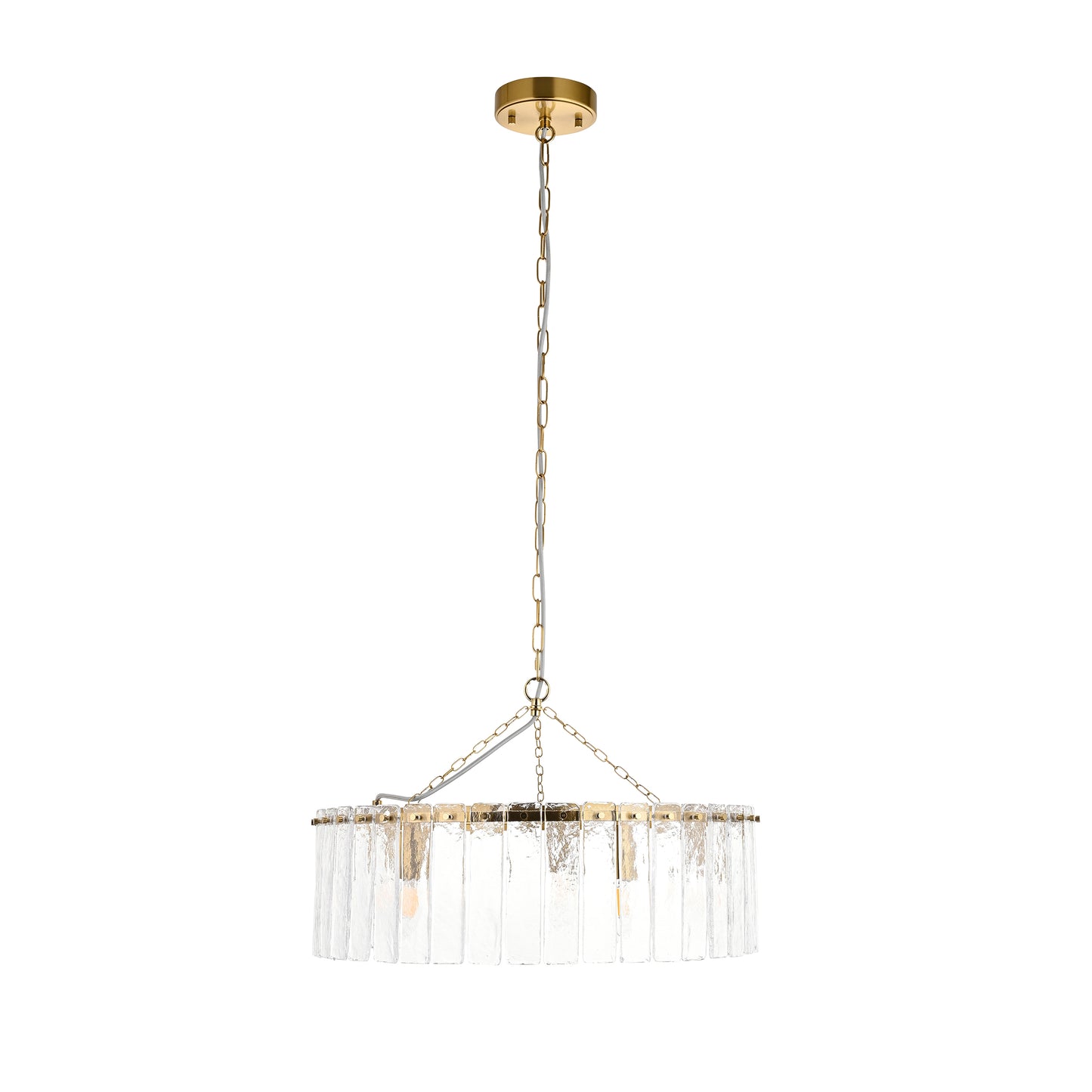 Karine 5 Light Pendant Brushed Aged Brass