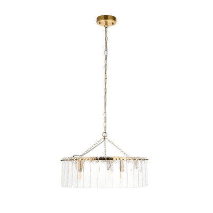Karine 5 Light Pendant Brushed Aged Brass