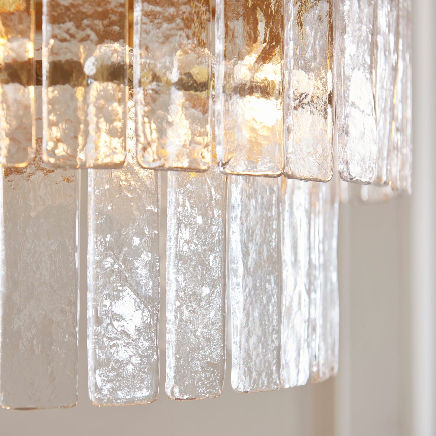 Karine 5 Light Tiered Pendant Brushed Aged Brass
