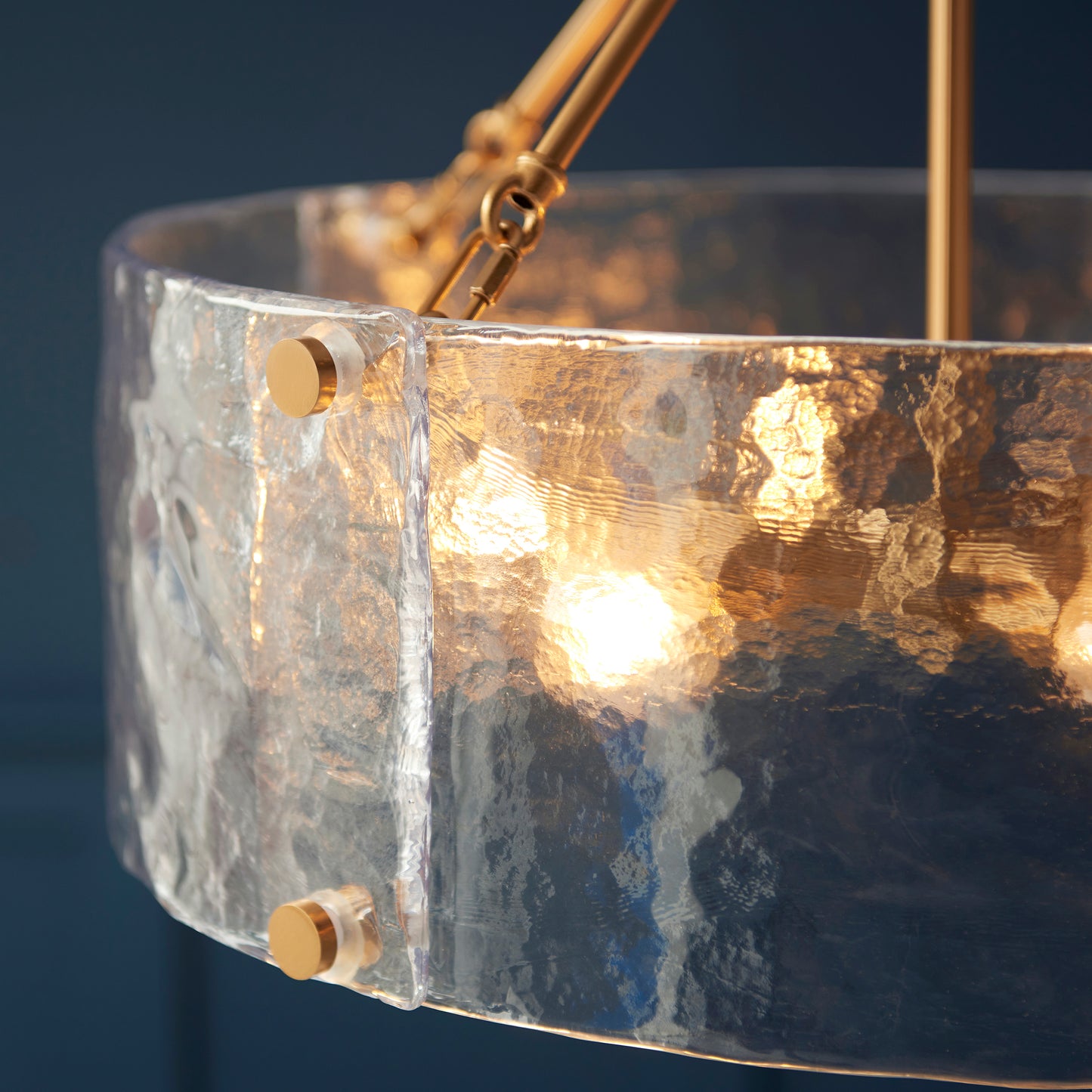 Keller 6 Light Pendant Brushed Aged Brass