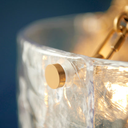 Keller 6 Light Pendant Brushed Aged Brass