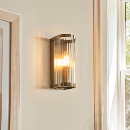 Ridgeton Single Wall Light Antique Brass