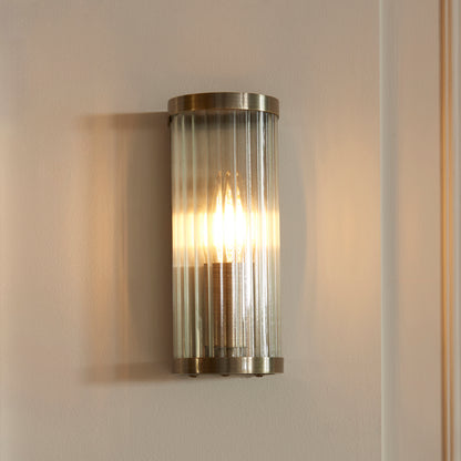 Ridgeton Single Wall Light Antique Brass