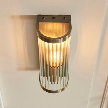 Ridgeton Single Wall Light Antique Brass