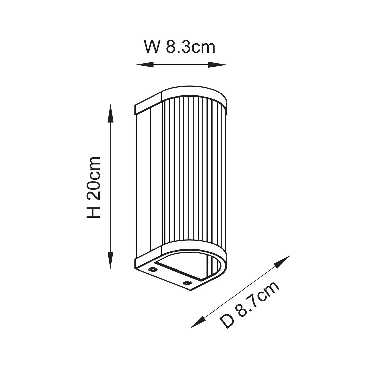 Ridgeton Single Wall Light Antique Brass