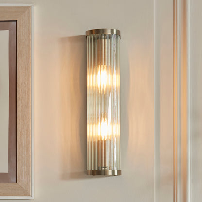 Ridgeton 2 Light Wall Light Antique Brass