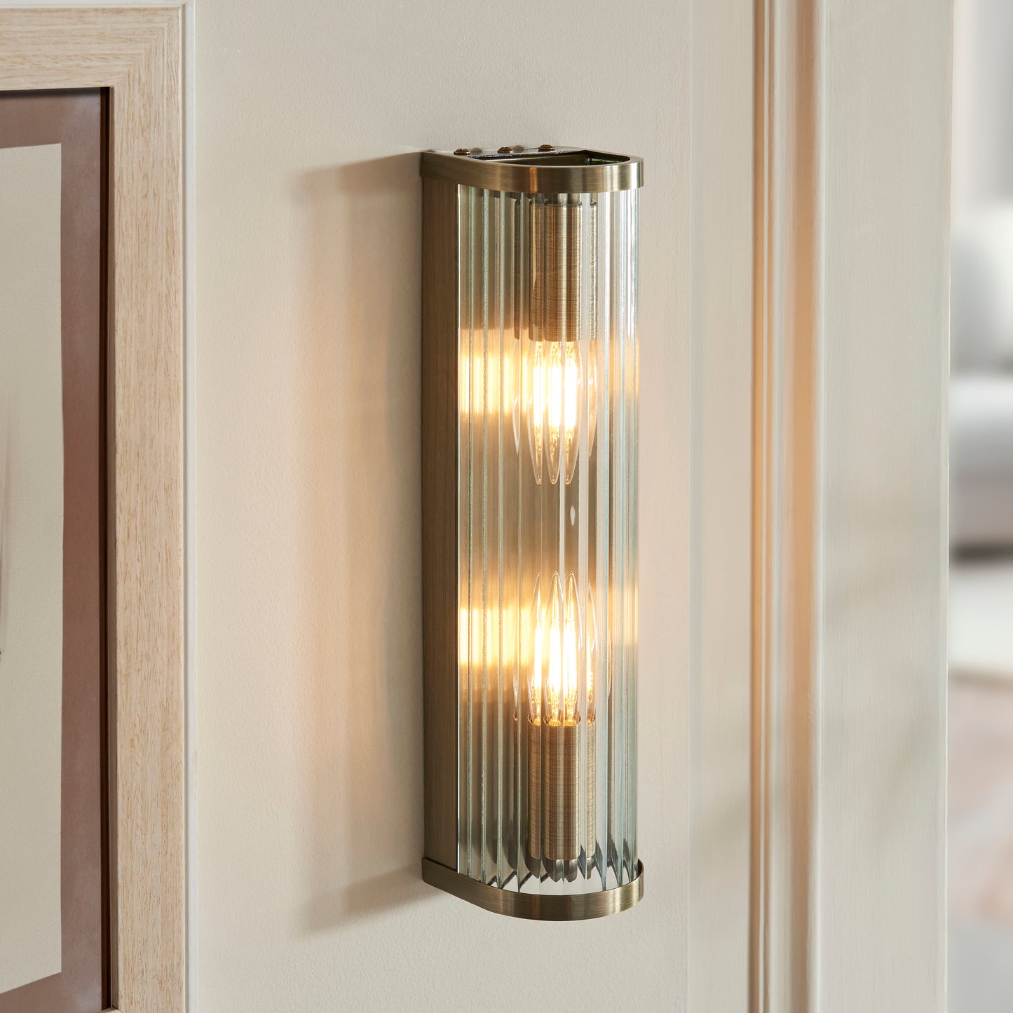 Ridgeton 2 Light Wall Light Antique Brass