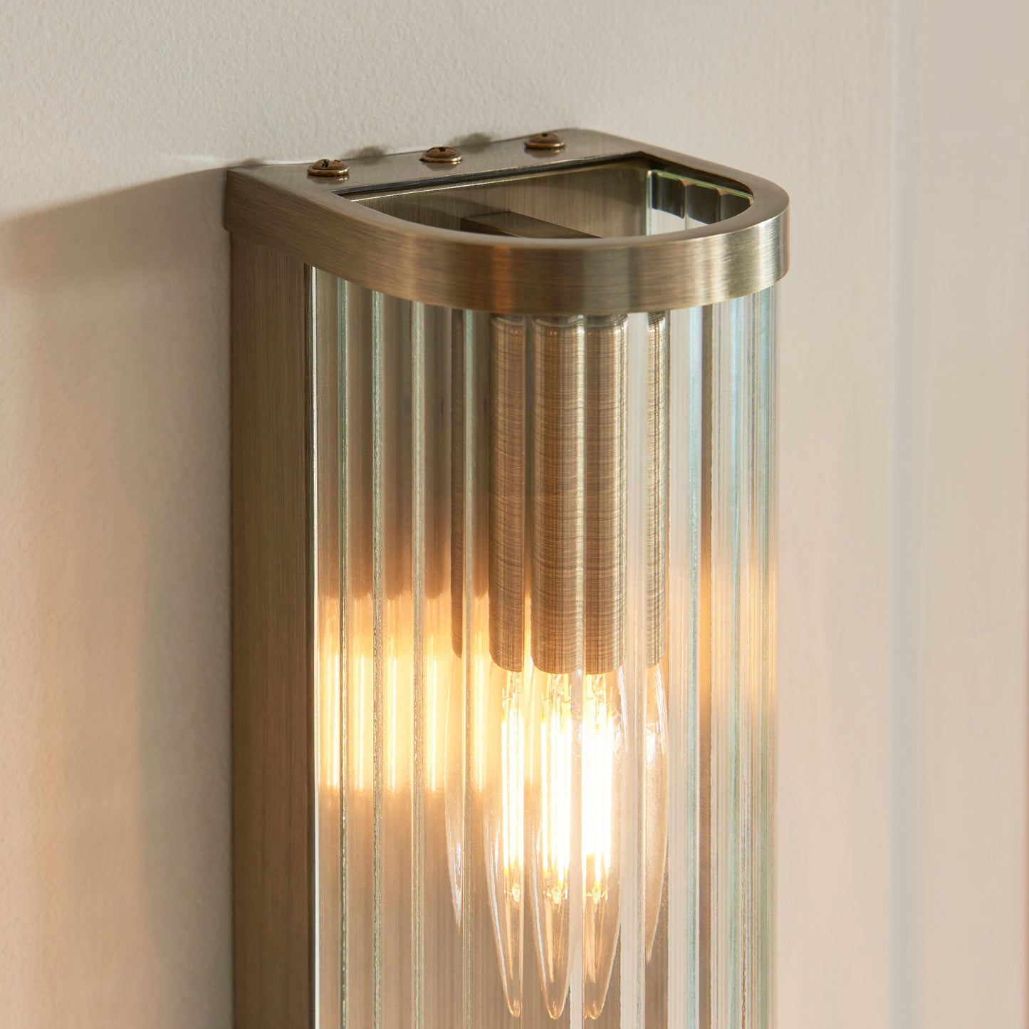 Ridgeton 2 Light Wall Light Antique Brass