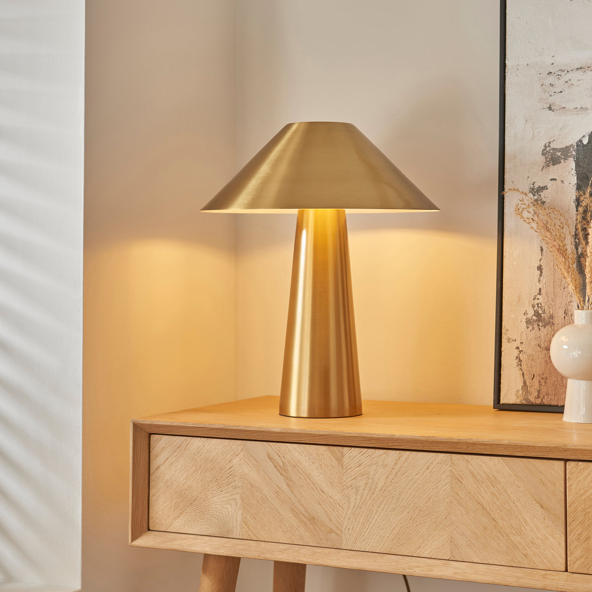 Isak Aged Brass Table Lamp