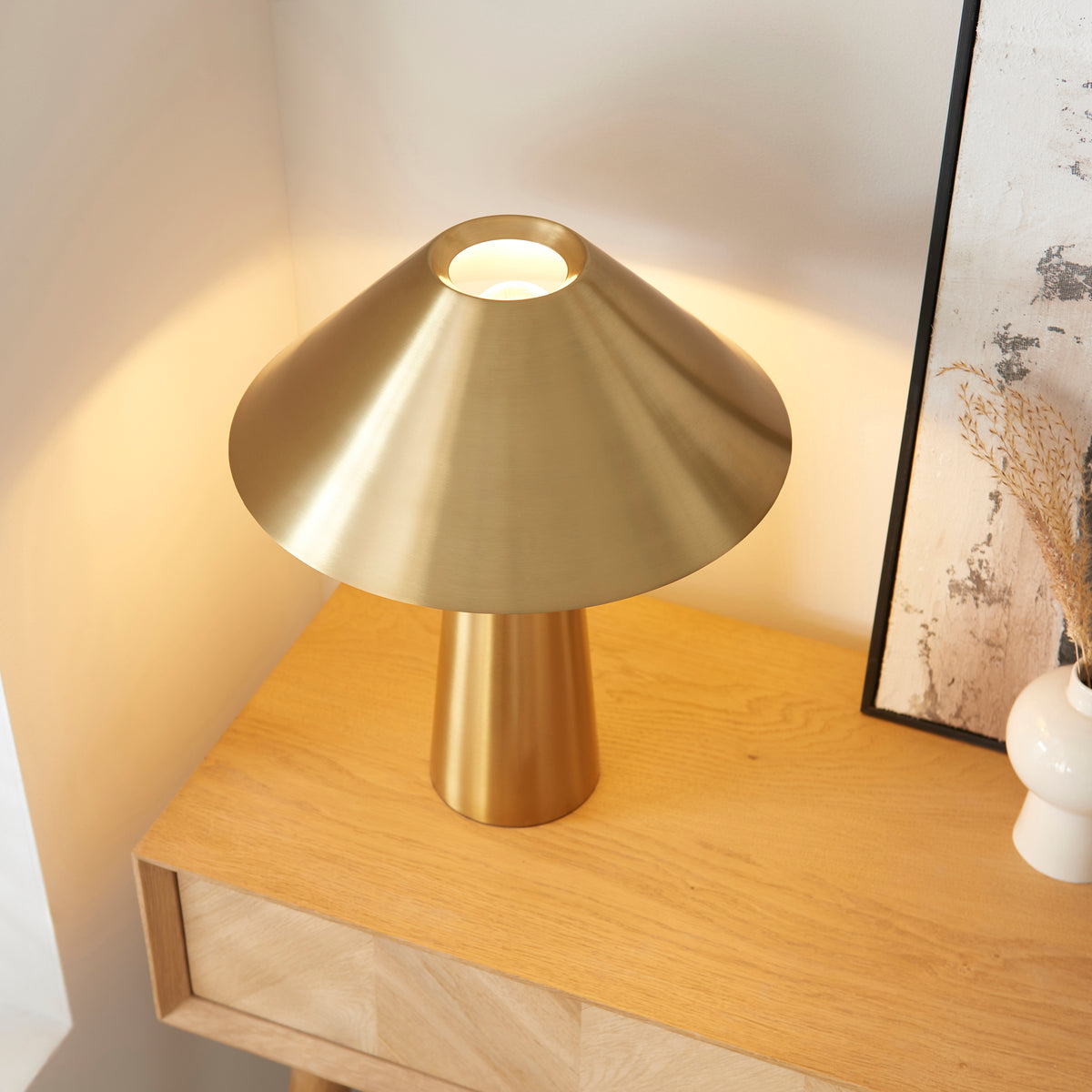 Isak Aged Brass Table Lamp
