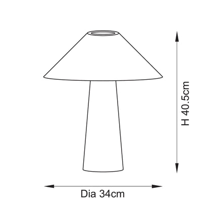 Isak Aged Brass Table Lamp