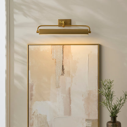 Nantes Warm Brass Rechargeable Picture Light