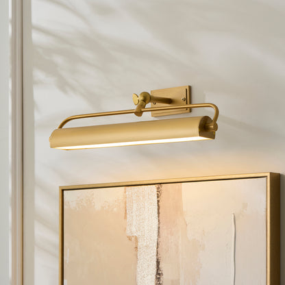 Nantes Warm Brass Rechargeable Picture Light