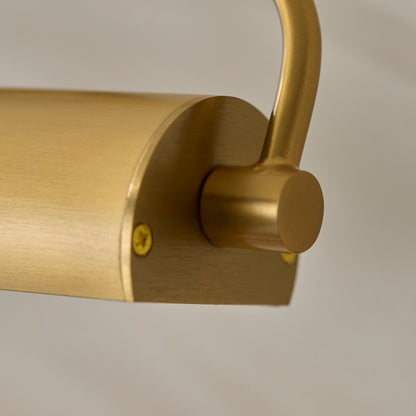 Nantes Warm Brass Rechargeable Picture Light