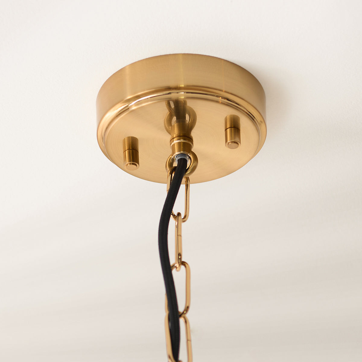 Hammond Grand Aged Brass & Clear Glass Pendant Ceiling Light
