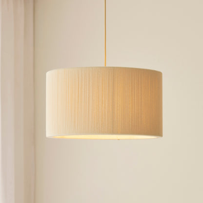 Noah Cream Cotton Cord Pendant Ceiling Light